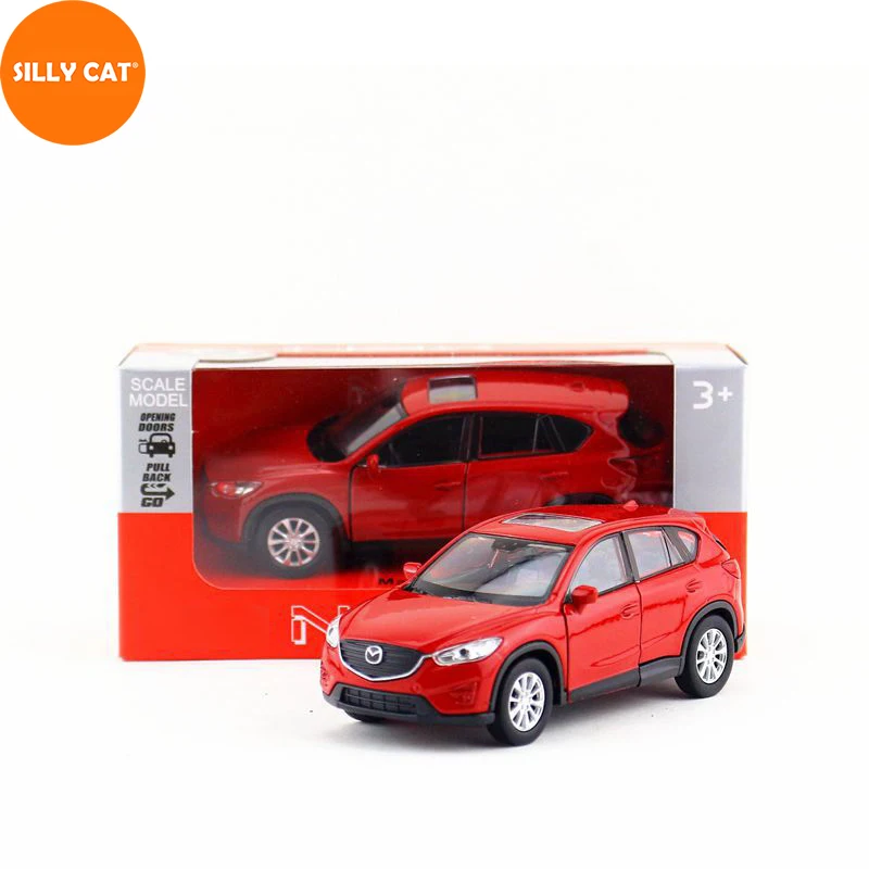 SILLY CAT 1:36 Alloy Simulation Model Car For MAZDA CX 5 SUV Car Model Toy Play Vehicles Car Collection Boy Car Toys