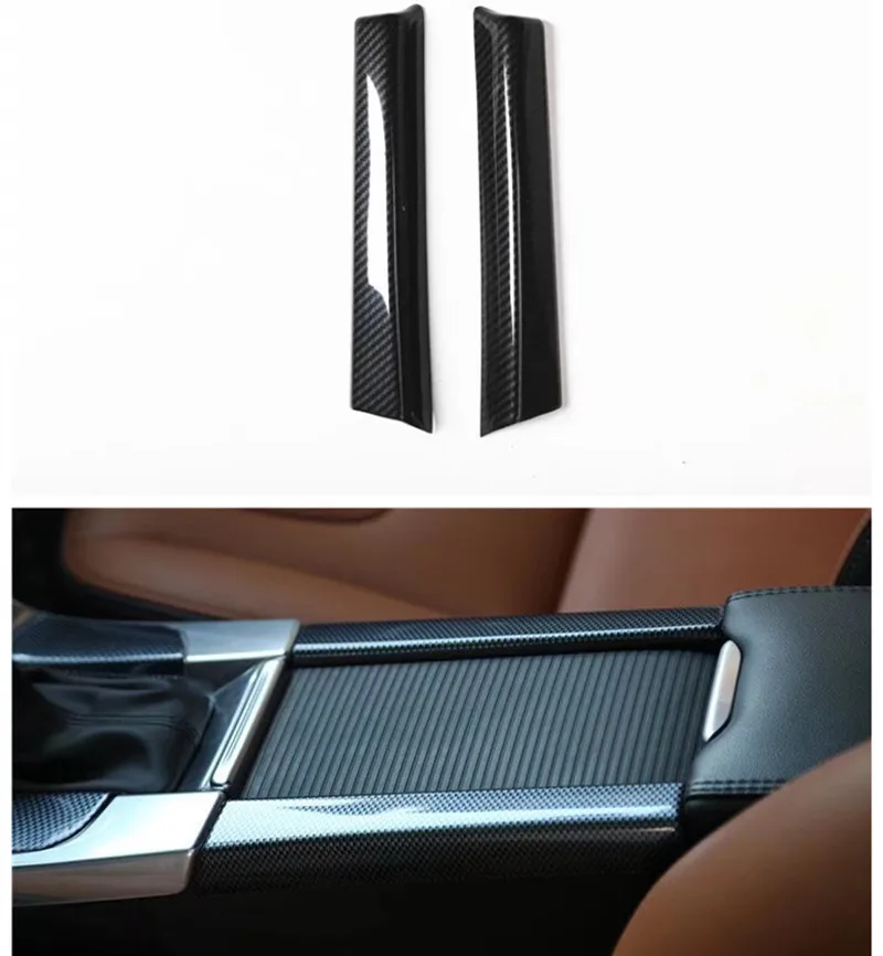 

2Pcs ABS Car Interior Water Cup Holder Container Panel Frame Cover Trim Sticker Fit For Volvo S60 2014-2018