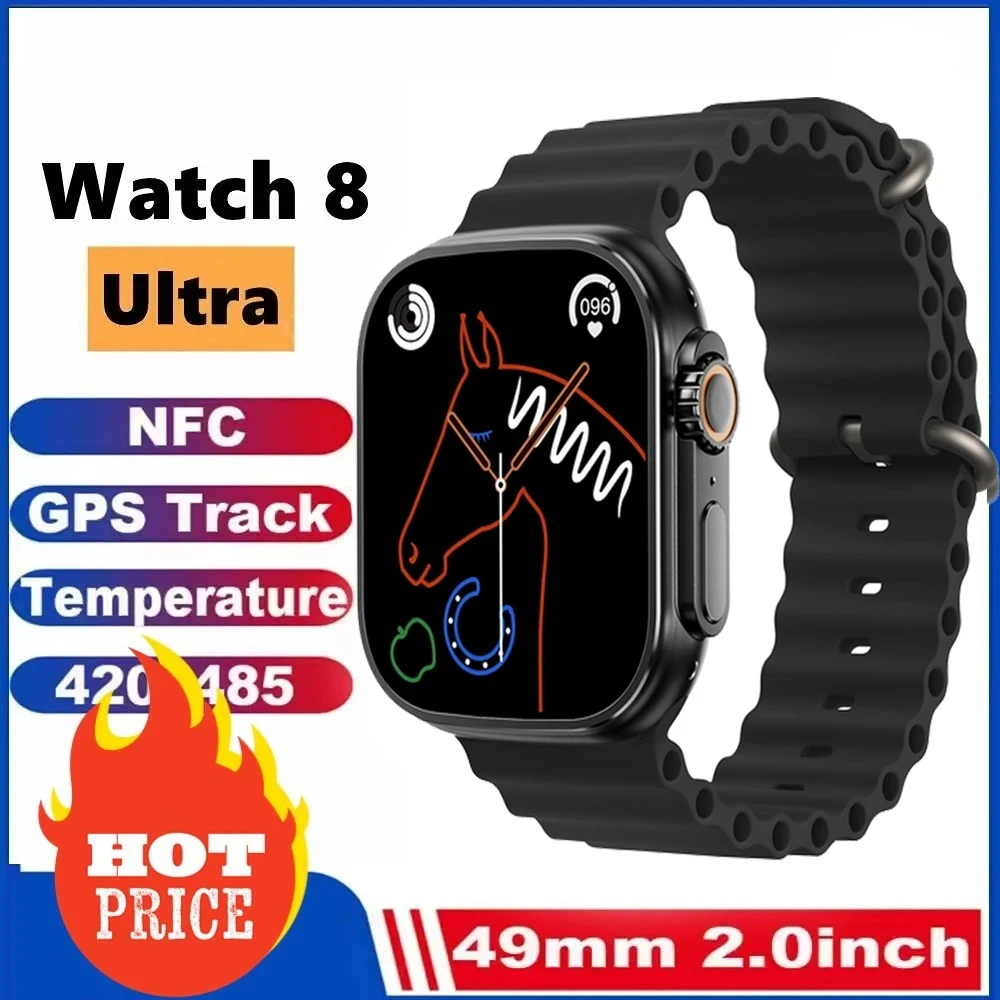 

Новинка, оригинальные Смарт-часы 8 ultra Series8 с функцией телефонного звонка, часы на заказ, спортивные водонепроницаемые мужские и женские Смар...