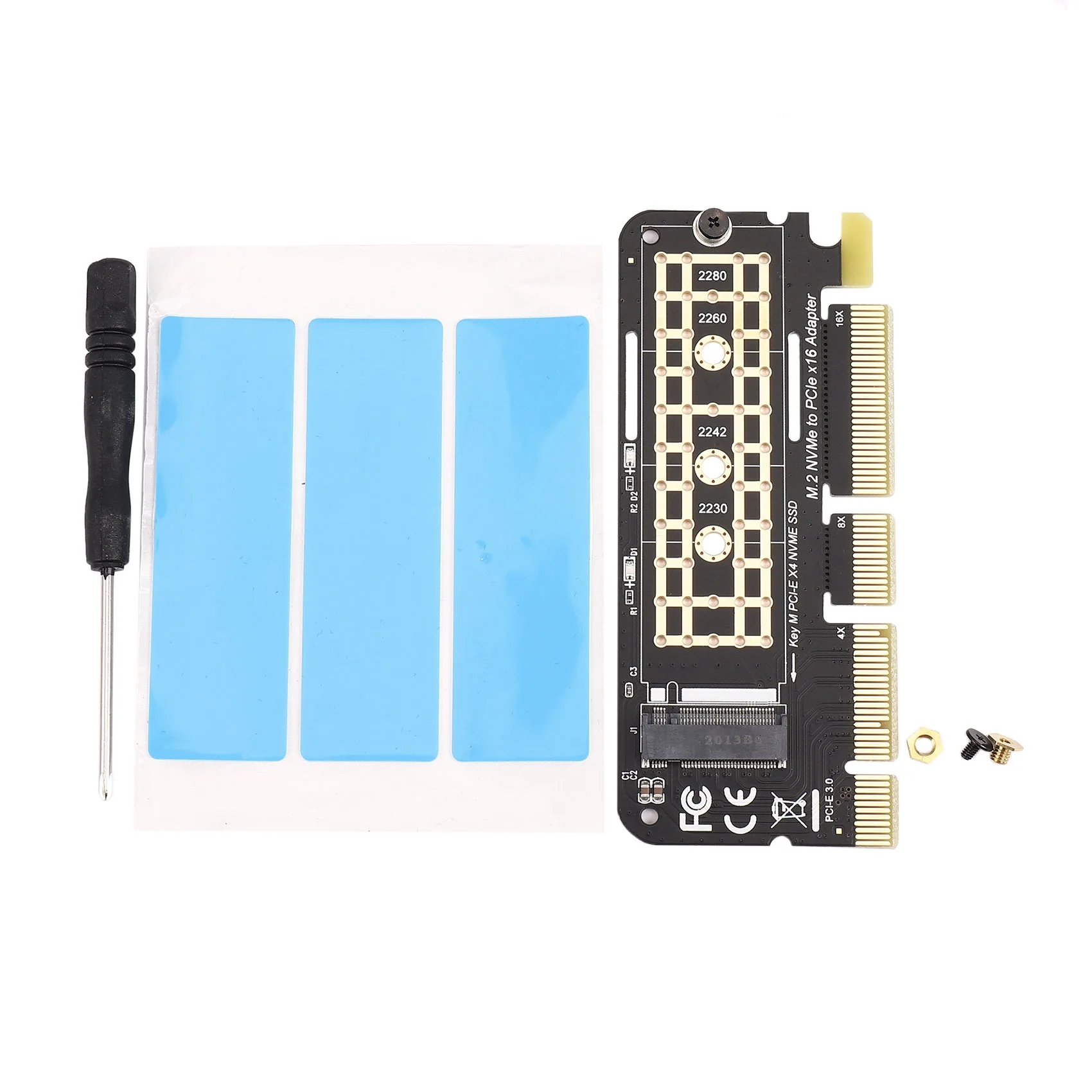 Карта конвертера M.2 NVMe SSD в PCI-E X16 NGFF M-Key PCIe PCI-Express X4/X8/X16 HDD адаптера твердотельного