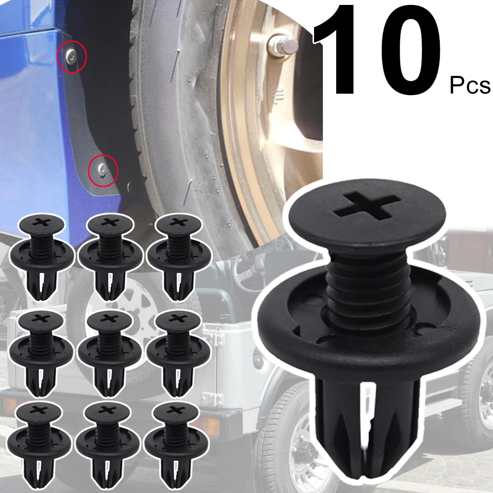 

10 шт. для Suzuki Jimny 1998-2003 2004 SJ410/413 Sierra, боковая юбка автомобиля, брызговик, колесная арка, подкладка кузова, бампер 91503-SP0-003