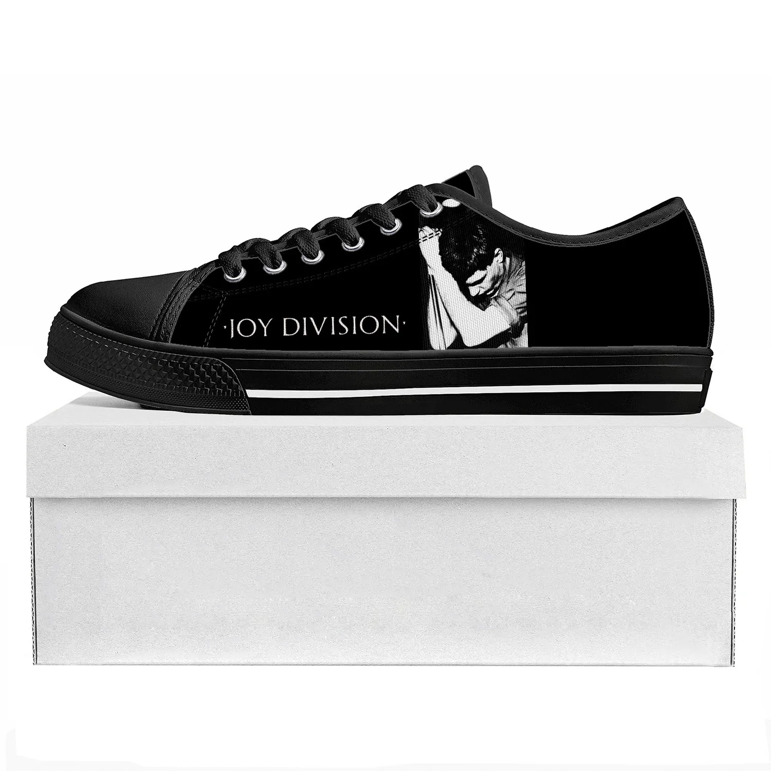 

Joy Division Rock Band Low Top High Quality Sneakers Mens Womens Teenager Canvas Sneaker 3D Print Casual Couple Shoe Custom Shoe