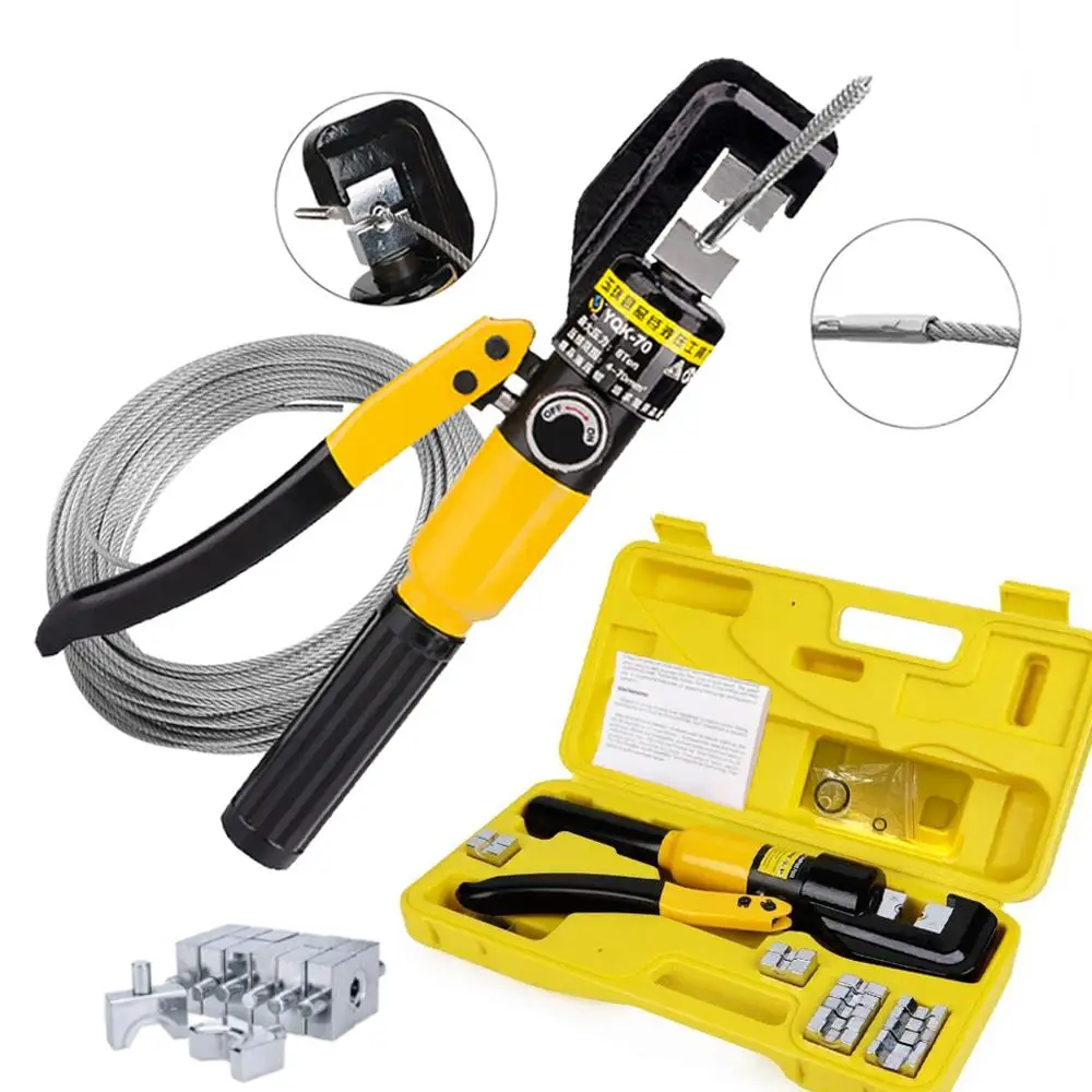 

4—70mm² Hydraulic Crimping Tool YQK-70 Pressure 8T Multifunctional Household Hydraulic Pliers DIY Cable Terminal Crimping Pliers