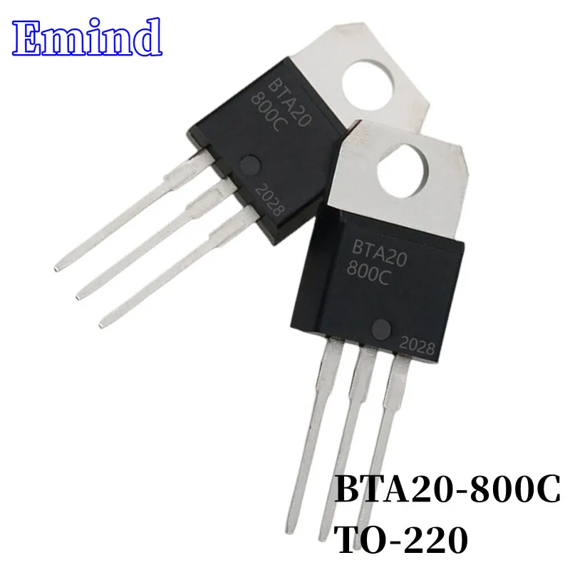 5 шт. BTA20-800C BTA20 Тиристор TO-220 20A/800V DIP Triac большой чип