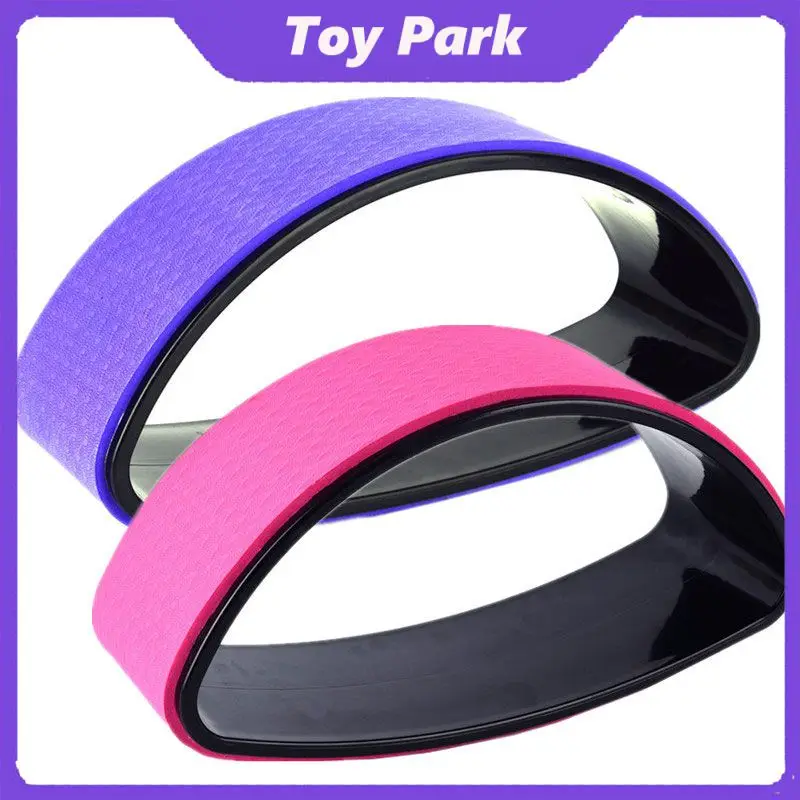 

Yoga Open Back Open Shoulder Half Wheel Backward Bender Half Circle Dharma Wheel Pilates Ring Stretching PU Yoga Ring Beginner
