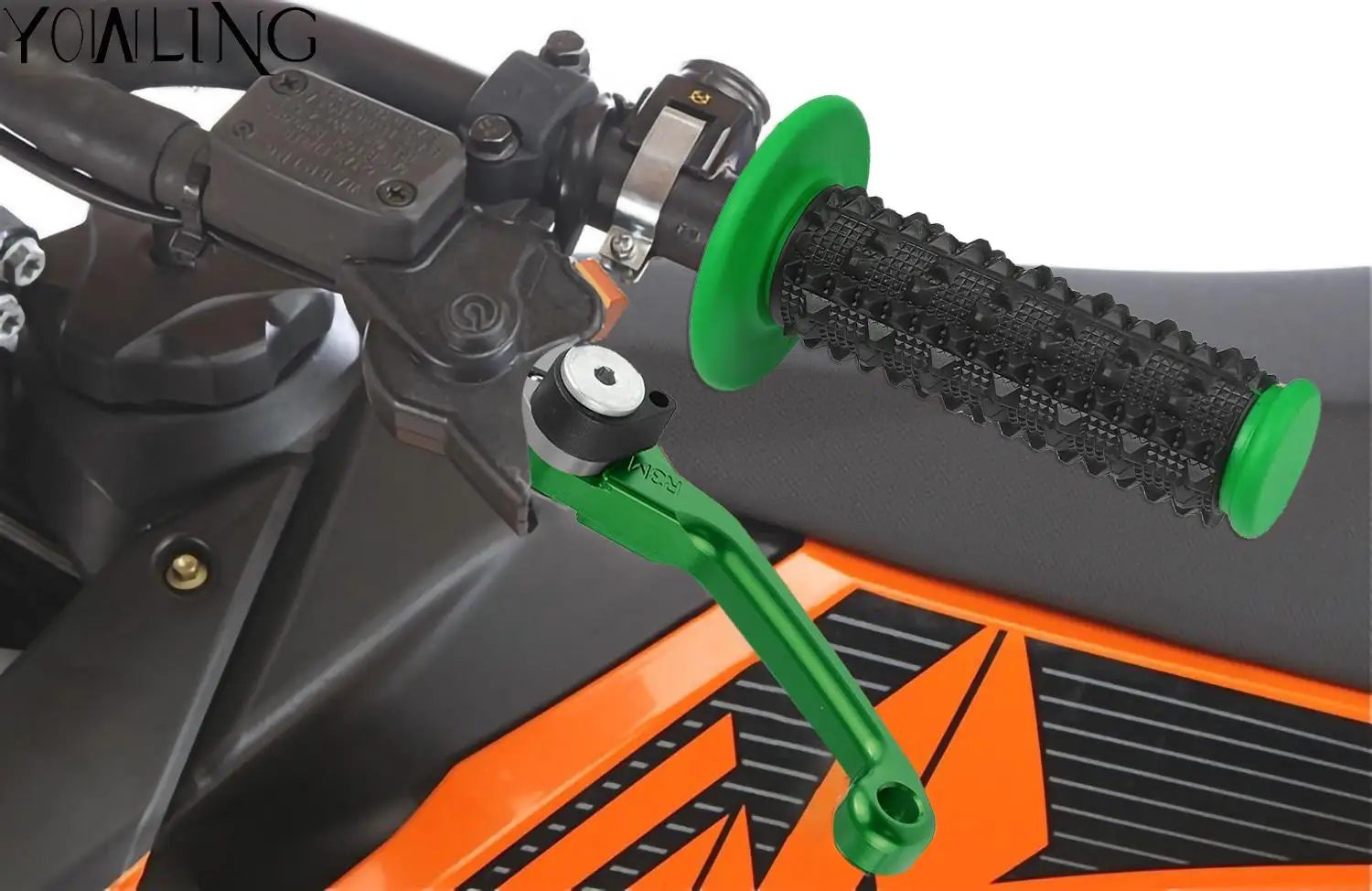 FOR YAMAHA TW200 2000 2001 2002 2003 2004 2005 2006 2007 Dirt Bike Motorcycles Handle grips handlebar grip &amp Brake Clutch Lever |