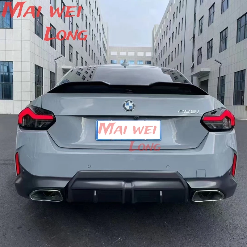 Глянцевый черный спойлер на крышку багажника автомобиля крыло заднего окна