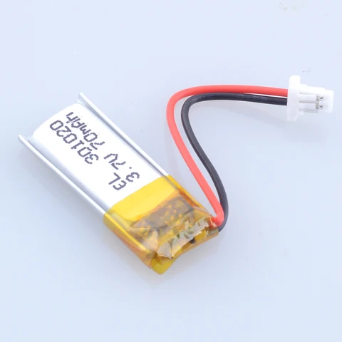 100 шт./лот CE ROHS JST1.0 2P 3,7 В 40 мАч 301020   Липо-батарея, перезаряжаемая литий-полимерная батарея для Bluetooth-динамика Walman