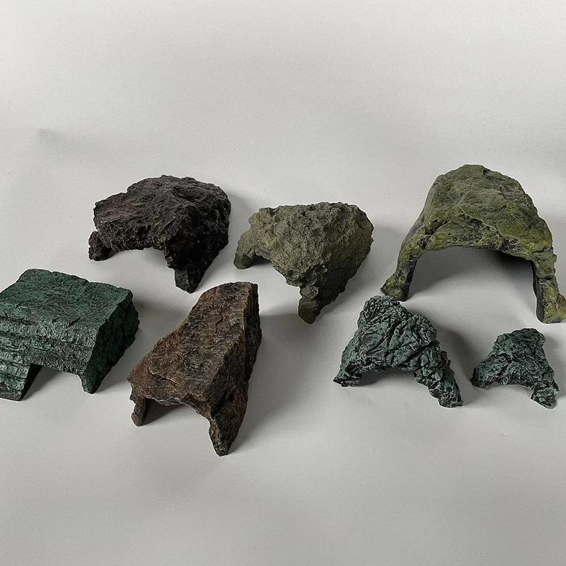 Рыба креветка рептилия скрывающее укрытие украшения для аквариума маленькая