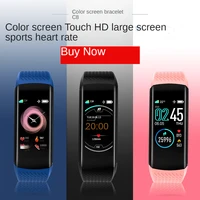 c8 touch smart bracelet 1 08 color screen heart rate blood pressure sleep mode interface switching multi function bracelet v5