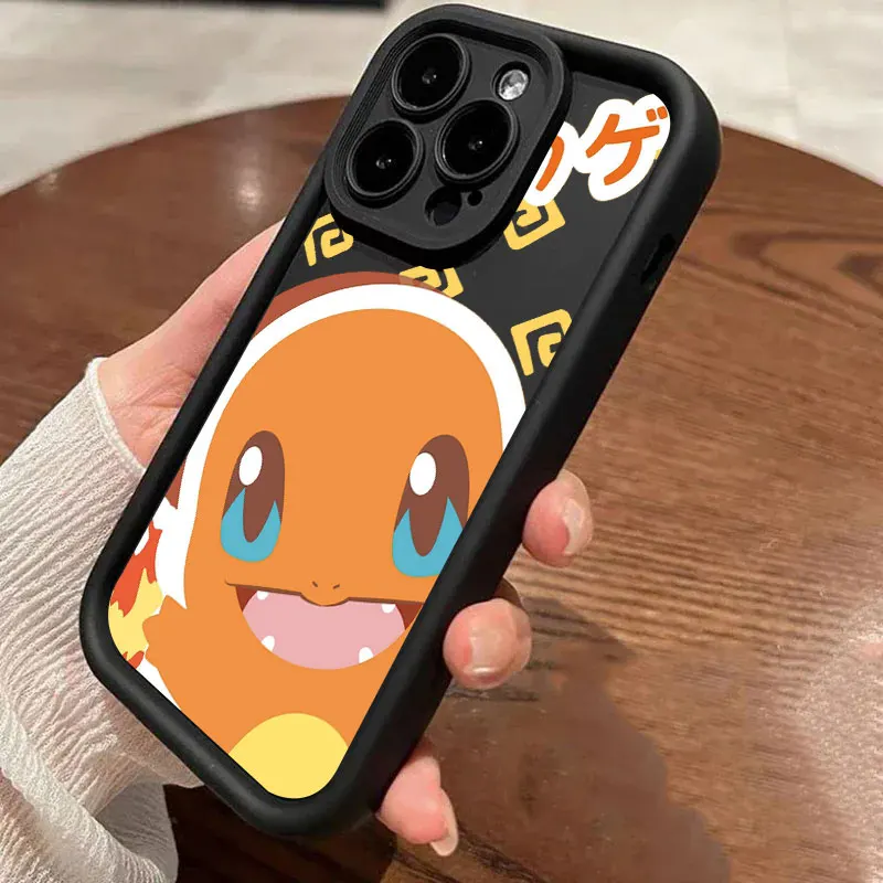 Чехол для телефона с изображением покемона храпа Пикачу iPhone 16 чехлы 15 14 13 12 Mini 11 Pro