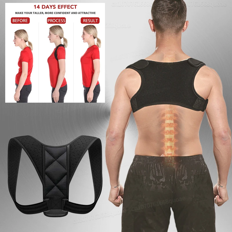 

Невидимый Корректор осанки для спины, регулируемый Корректор осанки до ключиц, для спины, плеч, поясницы, коррекция осанки для женщин и мужч...