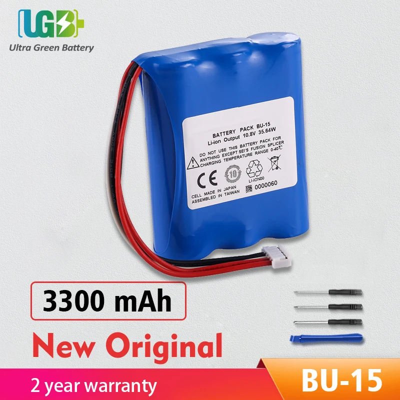 

UGB New Original BU-15 Battery For Sumitomo BU-15 T-400S Fiber Optic Fusion Splicer Battery 10.8V 3300mAh