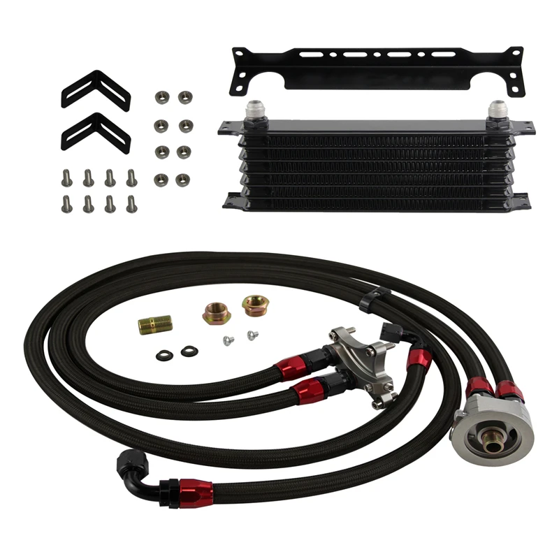 

Performance 7 Row Oil Cooler Kit & Mount Bracket for Nissan S13 180SX S14 S15 200SX SR20DET 2.0L