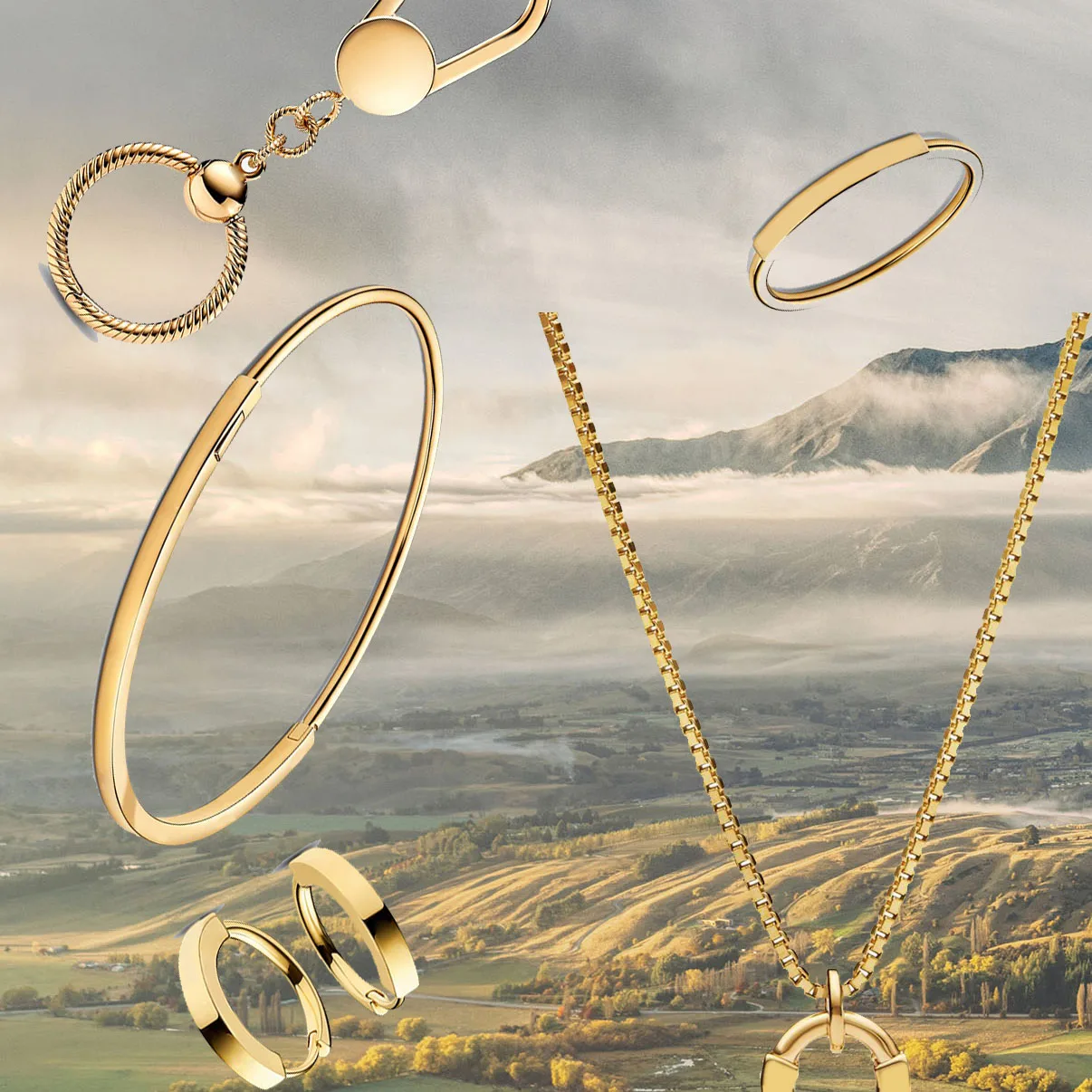 

High Quality Fall 2022 Jewelry Gold Colors I-D Collier Pendant Necklace Ring Charm Holder bangle Hoop Earrings