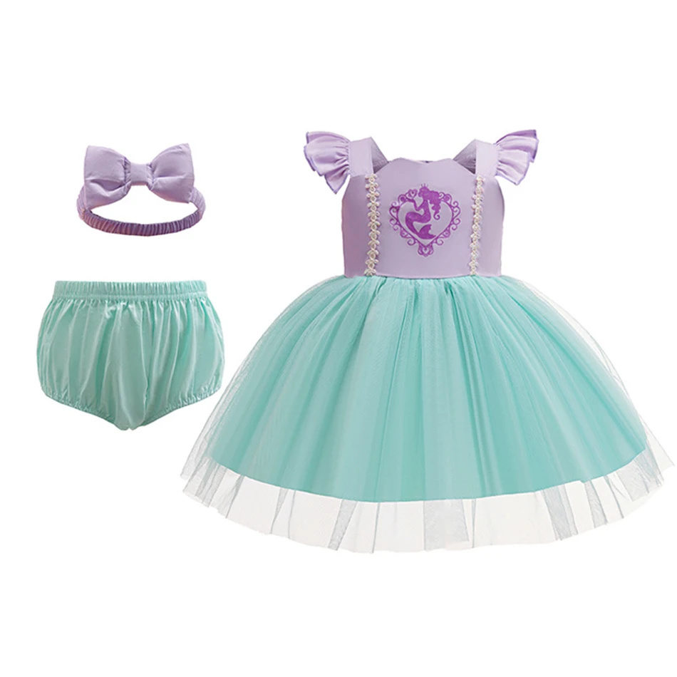 Детский комбинезон-пачка платье с повязкой на голову комплект из 3 предметов