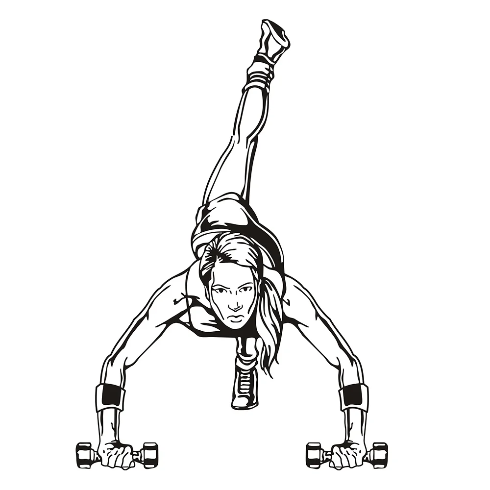 Сексуальная Женская виниловая фотография для тренажерного зала | Дом и сад