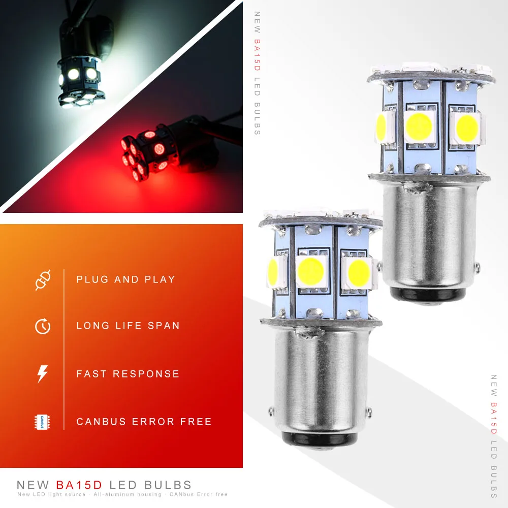 Фонарь заднего поворота фонарь хода красный/белый 6 в BA15S P21W BAY15D P21/5W 1157 7528 BA15D 1142