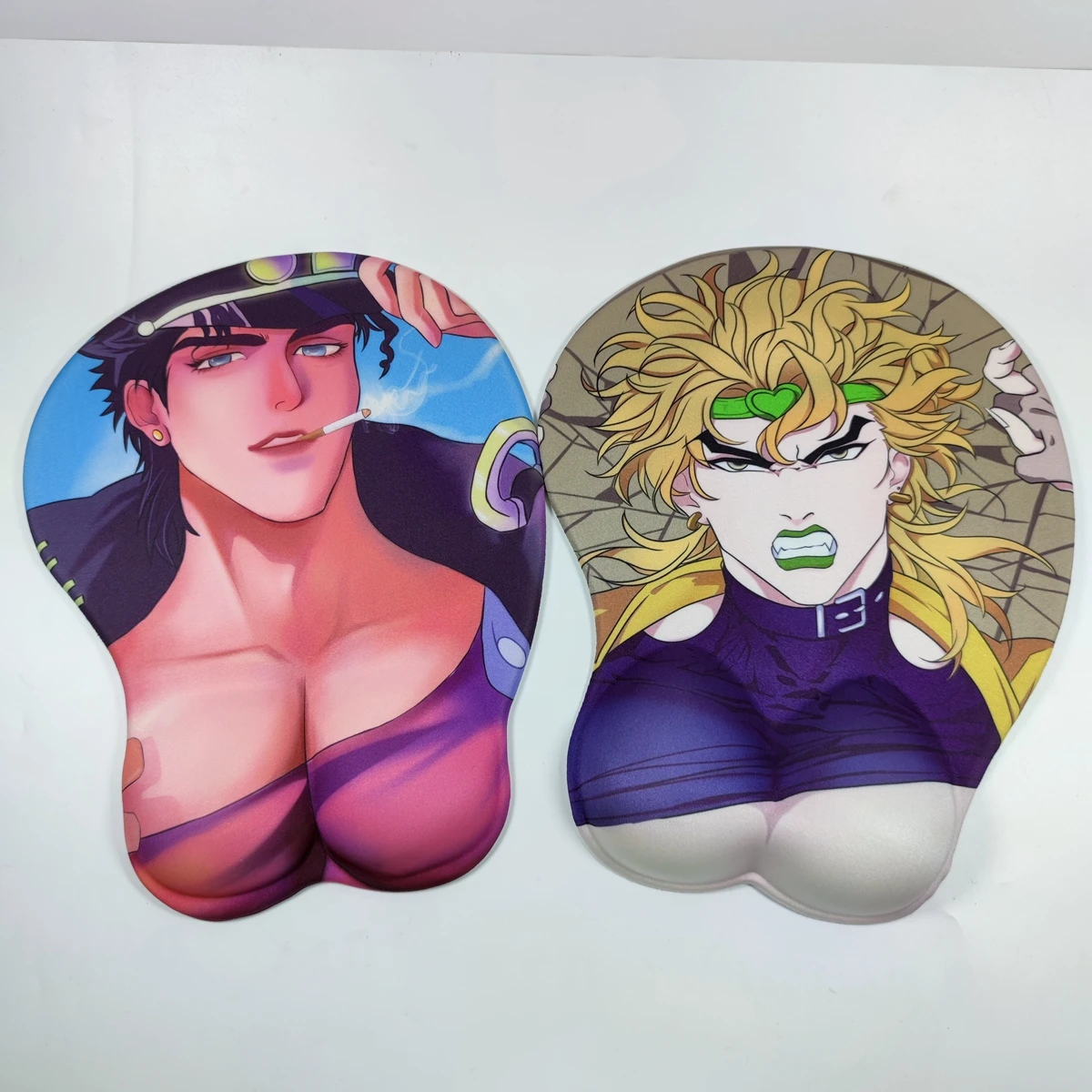 

Креативный мультяшный коврик для мыши JOJO в стиле аниме Pink3D, силиконовый коврик для мыши с подставкой для запястья, мягкий коврик для груди, ПК