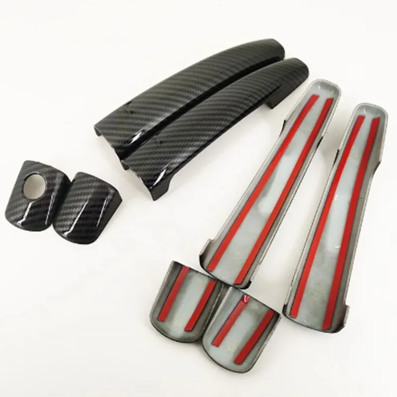 Крышка автомобильной ручки для Peugeot 208 A9 207 SW CC 2006 ~ 2019 2007 черная наклейка на дверь