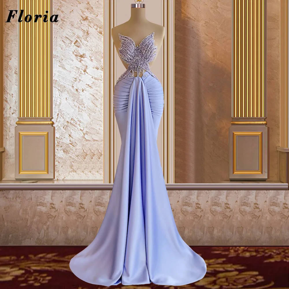 

Роскошные Длинные платья Floria для выпускного вечера с иллюзией, вышивкой бисером, Дубайский дизайн 2022, платье с красной ковровой дорожкой, ве...