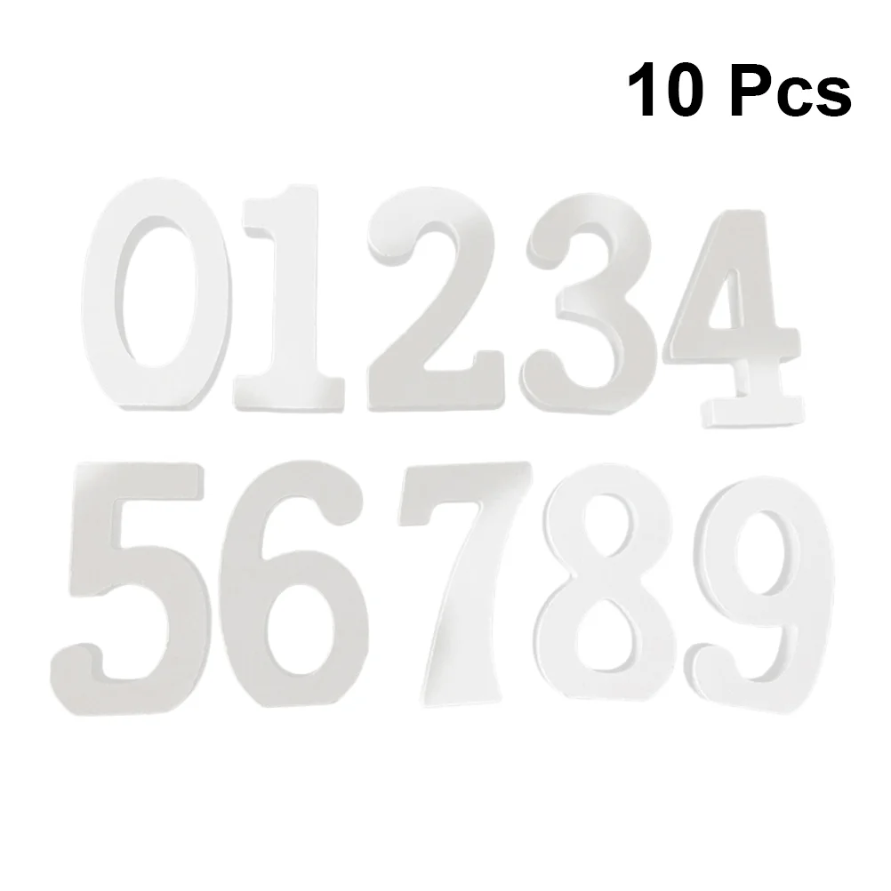 

10PCS Vintage Table Numbers Numbers Crafts Wedding Party Supplies Wedding Table Numbers Wedding Table