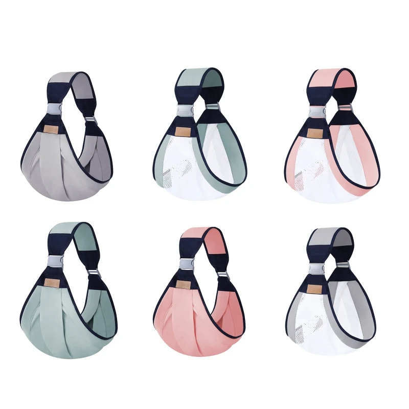 

Baby Travel Carrier Wrap Sling Hassle-Free Infant Sling Newborn Baby Breastfeeding Wrap Carrier Weight Bear up to 44LBS