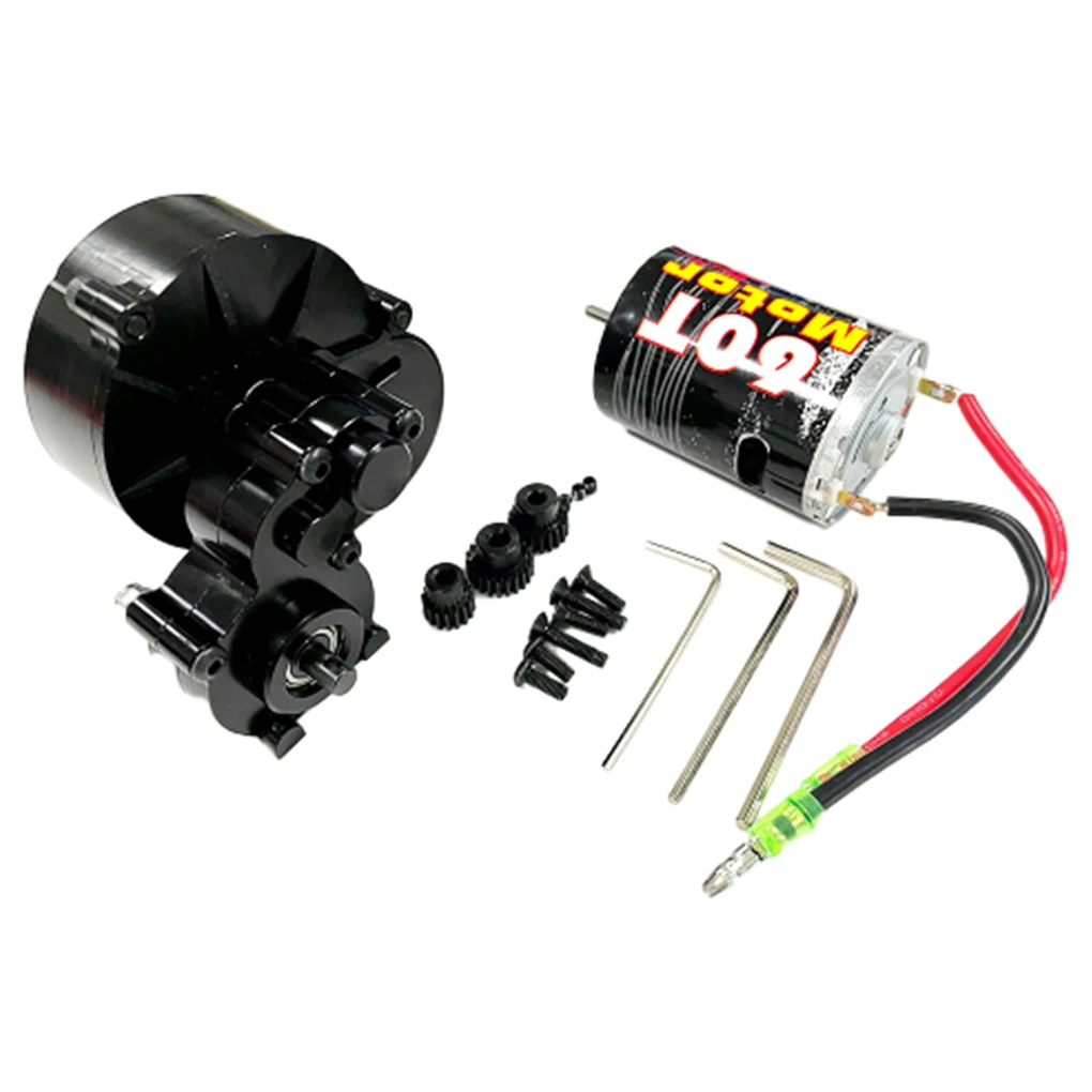 Коробка передач из металлического сплава с шестерней для 1/10 RC Crawler Axial SCX10 Upgrade Car