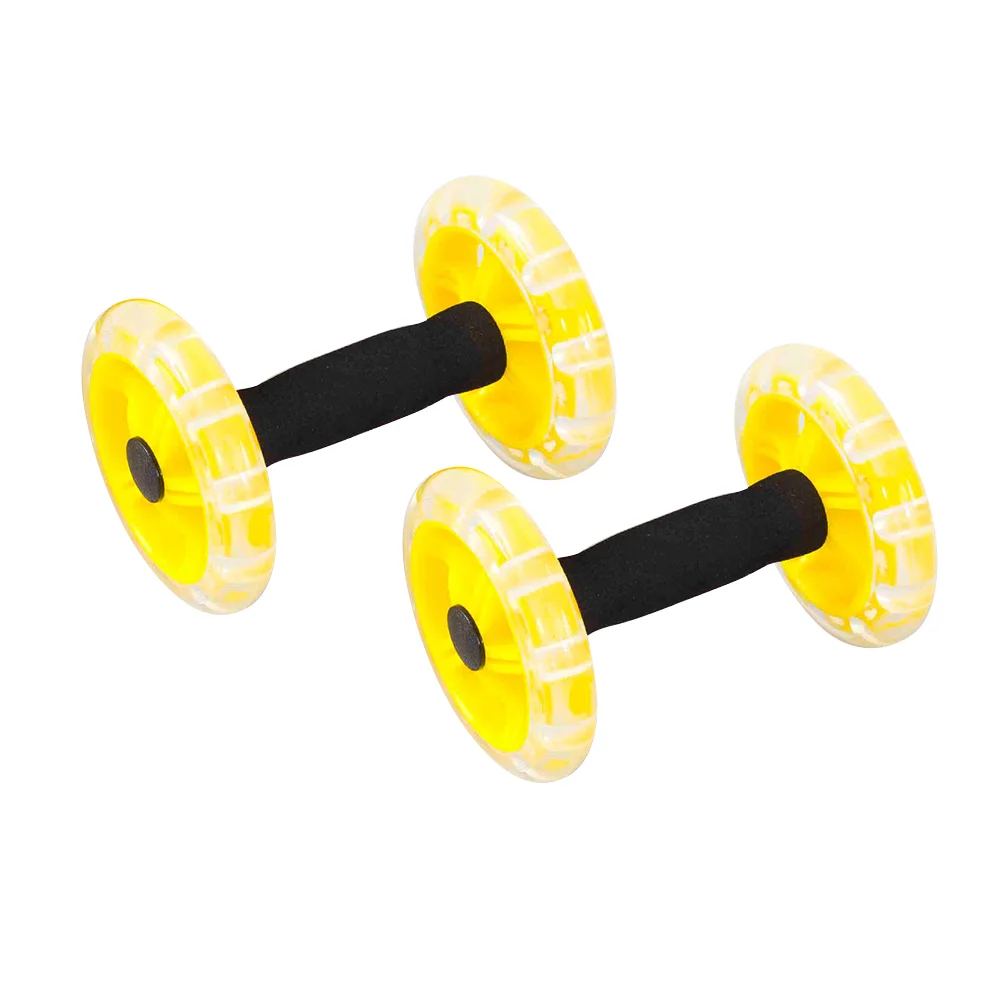 

AB Wheel Roller Ab Trainer Roller Body Push Accessories for Man Woman Home Fitness ( Yellow )