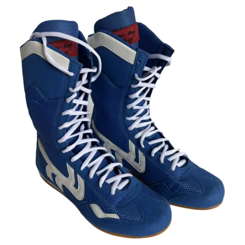 Фото Мужские борцовские кроссовки Sambo 2026 года, высокие, размеры 35-46, для тренировок и соревнований, дышащие, на шнуровке №1