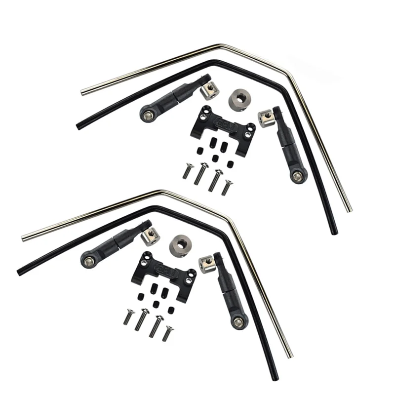 

Набор металлических передних и задних прокладок для 1/8 Traxxas кувалда радиоуправляемого автомобиля, обновленные детали, запасные аксессуары, черный