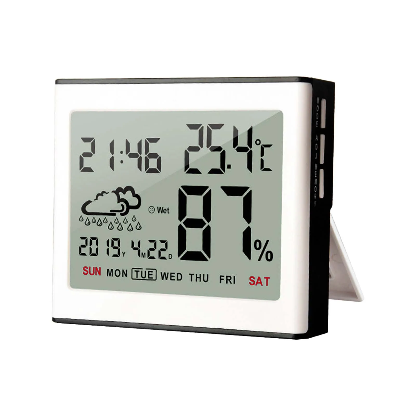 

Детский, взрослый, со встроенным гигрометром, цифровой дисплей, работает от батареи, домашний офис, современный домашний будильник