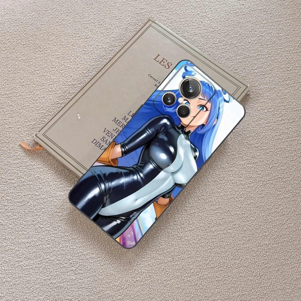 Черный мягкий чехол для телефона с изображением героев оформления интерьера Realme