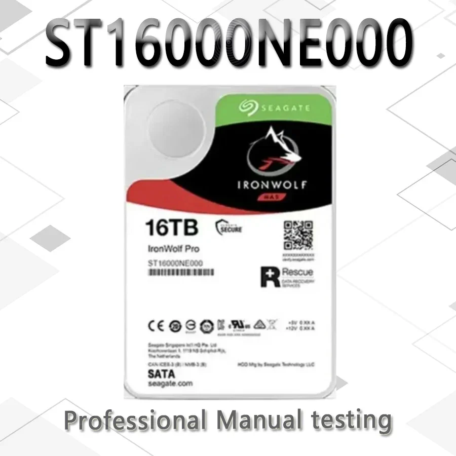 Seagate ST16000NE000 Ironwolf Pro 16 ТБ внутренний жесткий диск 7200 об ...