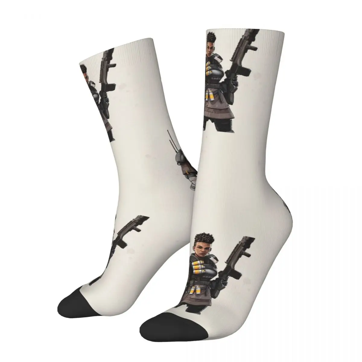 

Мужские носки Бангалора в стиле хип-хоп, винтажные, Apex Legends, криптовалютическая игра, качественные Компрессионные носки с принтом