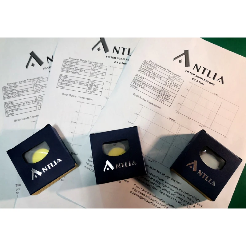 Antlia 3nm Smalband H-Alpha (Ha)/Zwavel Ii (Sii)/zuuriii (Oiii) Pro Filter-36Mm Gemonteerde Diepe фотофильтр