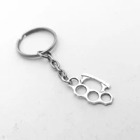 wholesale keychains woman brass knuckles keychain men gift personalized keychains keyring key chain for moto car bags one piece