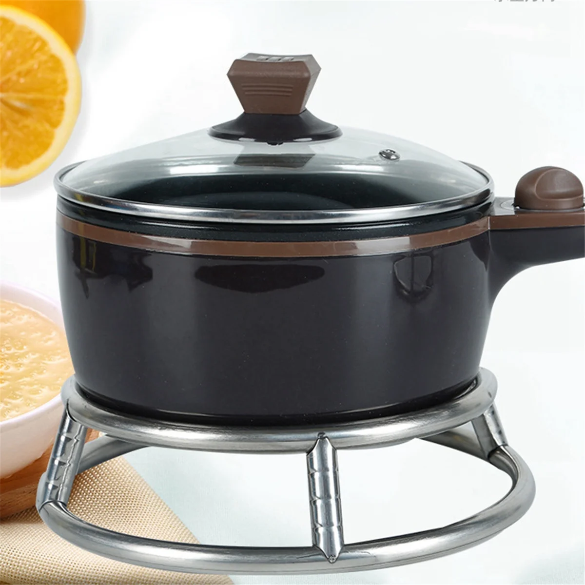 Круглая подставка для кастрюль Wok из нержавеющей стали сменная проволока горелки