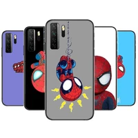 cute spiderman black soft cover the pooh for huawei nova 8 7 6 se 5t 7i 5i 5z 5 4 4e 3 3i 3e 2i pro phone case cases