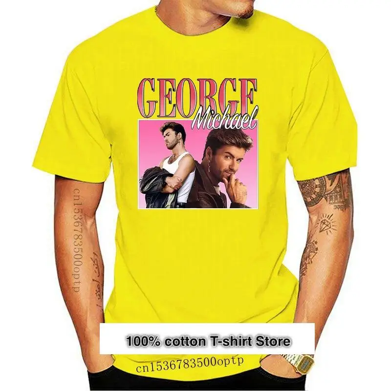 

Camiseta VINTAGE para hombre, camisa de GEORGE MICHAEL, camiseta para mujer