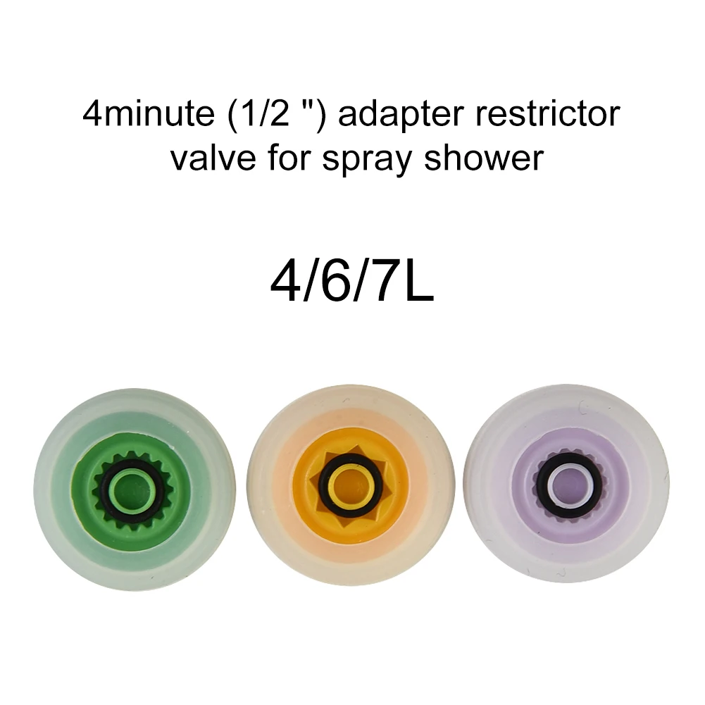 

Shower Head Flow Control Valve Set Water Saveing Flow Reducer Limiter Flow Hose Pipe Restrictor Aerator Bathroom Accessories