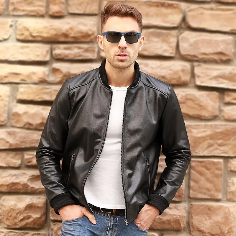 

Мужская летная куртка-бомбер из натуральной воловьей кожи, летная куртка-пилот из натуральной коровьей кожи, пальто-Авиатор большого разме...