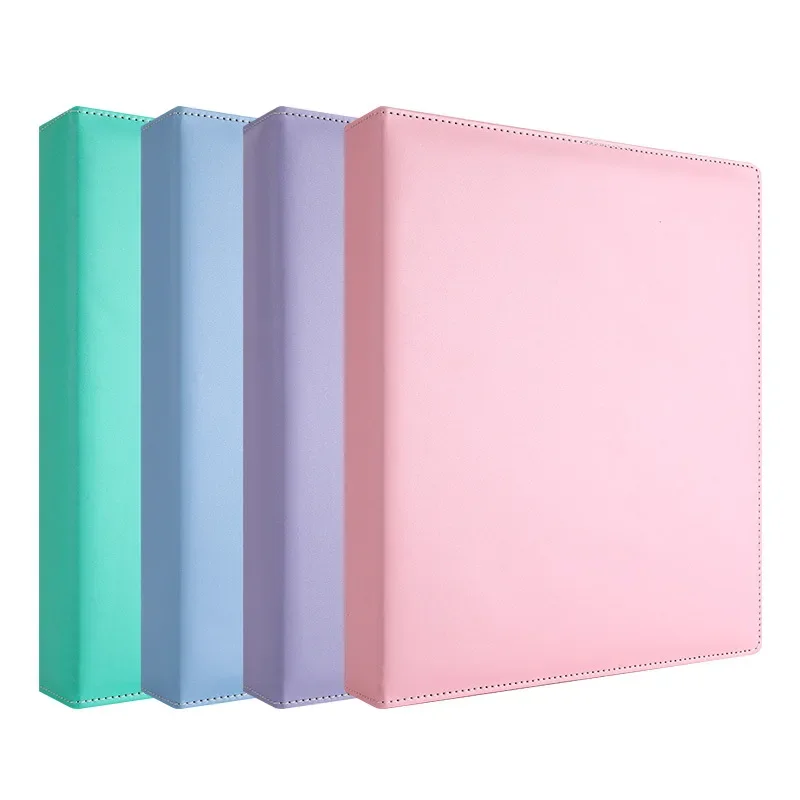 

A4 Binder PU Leather 3X3 Large 8/9/10 Grid Photo Album 3/6inch Photocard Collect Book Kpop Card Holder Binder