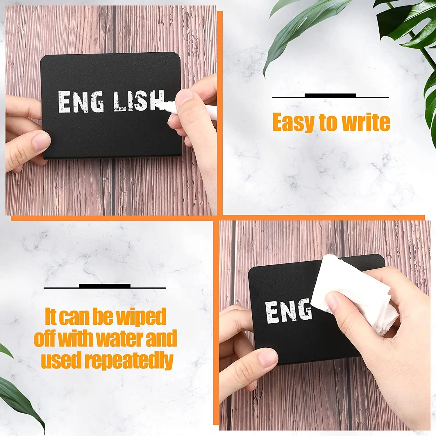 20 шт. 4x3 дюйма мини-доска для стола палатка знак доска бирки буфета этикетка еды