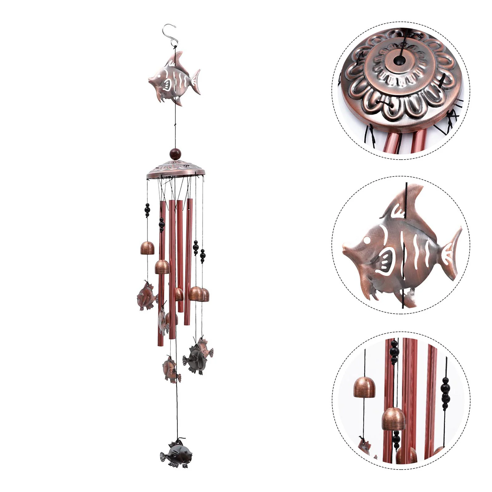 

1pc Fish Modeling Wind Chime Pendant Fish Shaped Unique Wind Chime Pendant Wind Bell