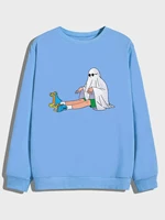 romwe guys cartoon graphic sweatshirt