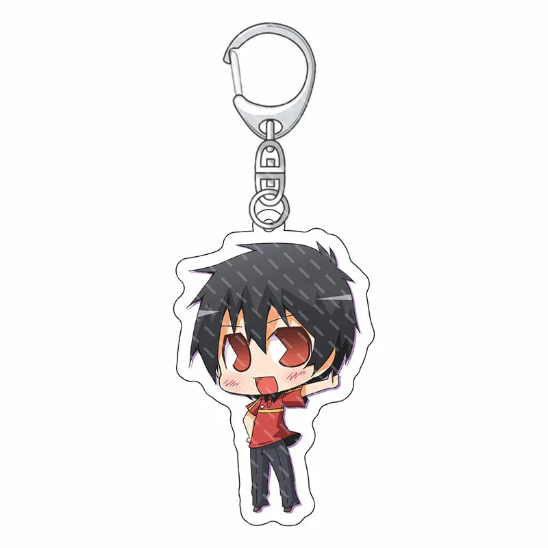 

Hataraku Maou-sama! Cosplay Keychain Anime The Devil Is A Part-Timer! Acrylic Q Version Keyring Jewelry Accessories Gifts Props