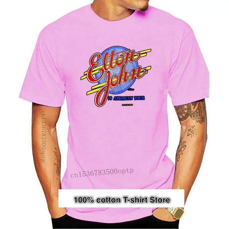 

Camiseta de concierto de ELTON JOHN Vintage Black79, talla S-5XL, juvenil
