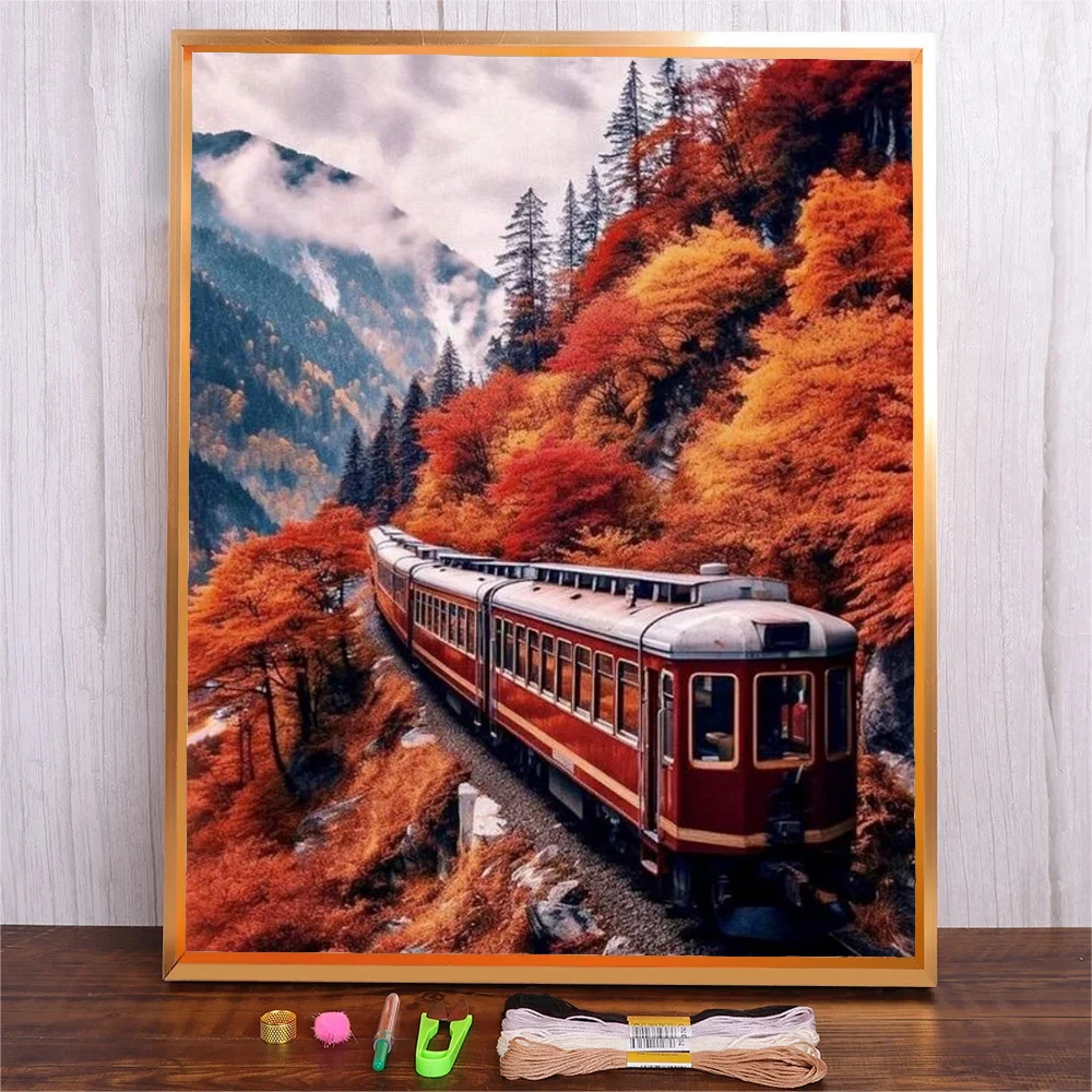 Стартовый Набор для вышивки ручная работа ландшафтный узор домашнее украшение