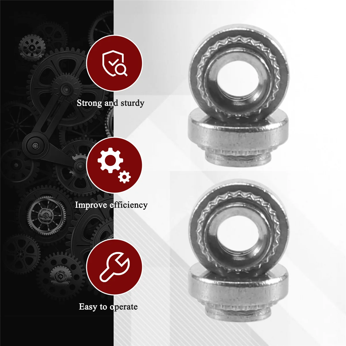 Самозажимная заклепка M3 из нержавеющей стали гайка 25 шт.